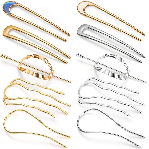 10 Metal Hair Pins For Updos Styling Tools Accessories main image 7